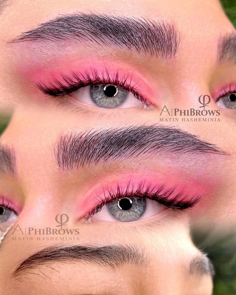دقت بالا در قرینه سازی و طراحی فرم ابرو پیش از اجرای آرایش دائم