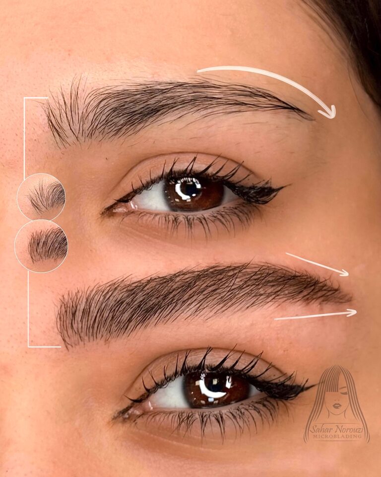 جرای ظریف جدیدترین تکنیک میکروبلیدینگ ابرو توسط سحر نوروزی در گلسار رشت