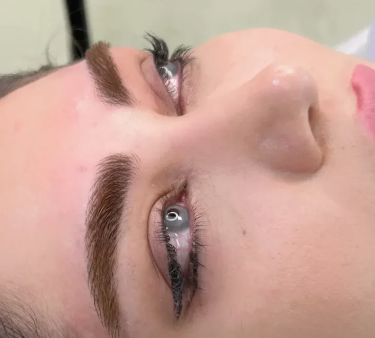 اجرای میکروبلیدینگ ظریف با تکنیک دخترانه ویژه رفع نواقص ابرو، کار زهرا میرزائی
