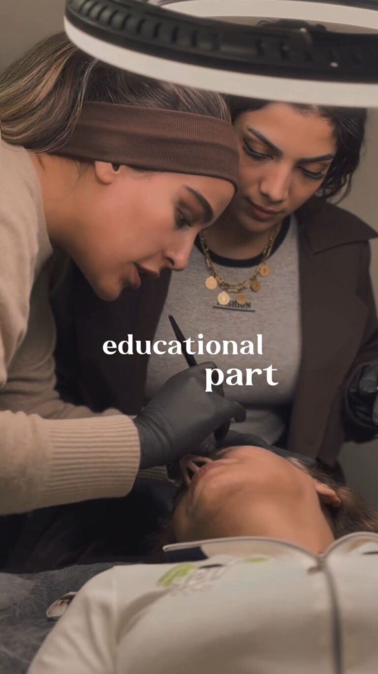کلاس آموزش تخصصی و صفر تا صد میکروبلیدینگ با تدریس نفیسه طوسی.