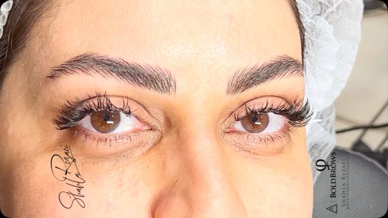 جزئیات مراحل اجرای میکروپیگمنتیشن و طراحی ابرو توسط شهلا رضایی.
