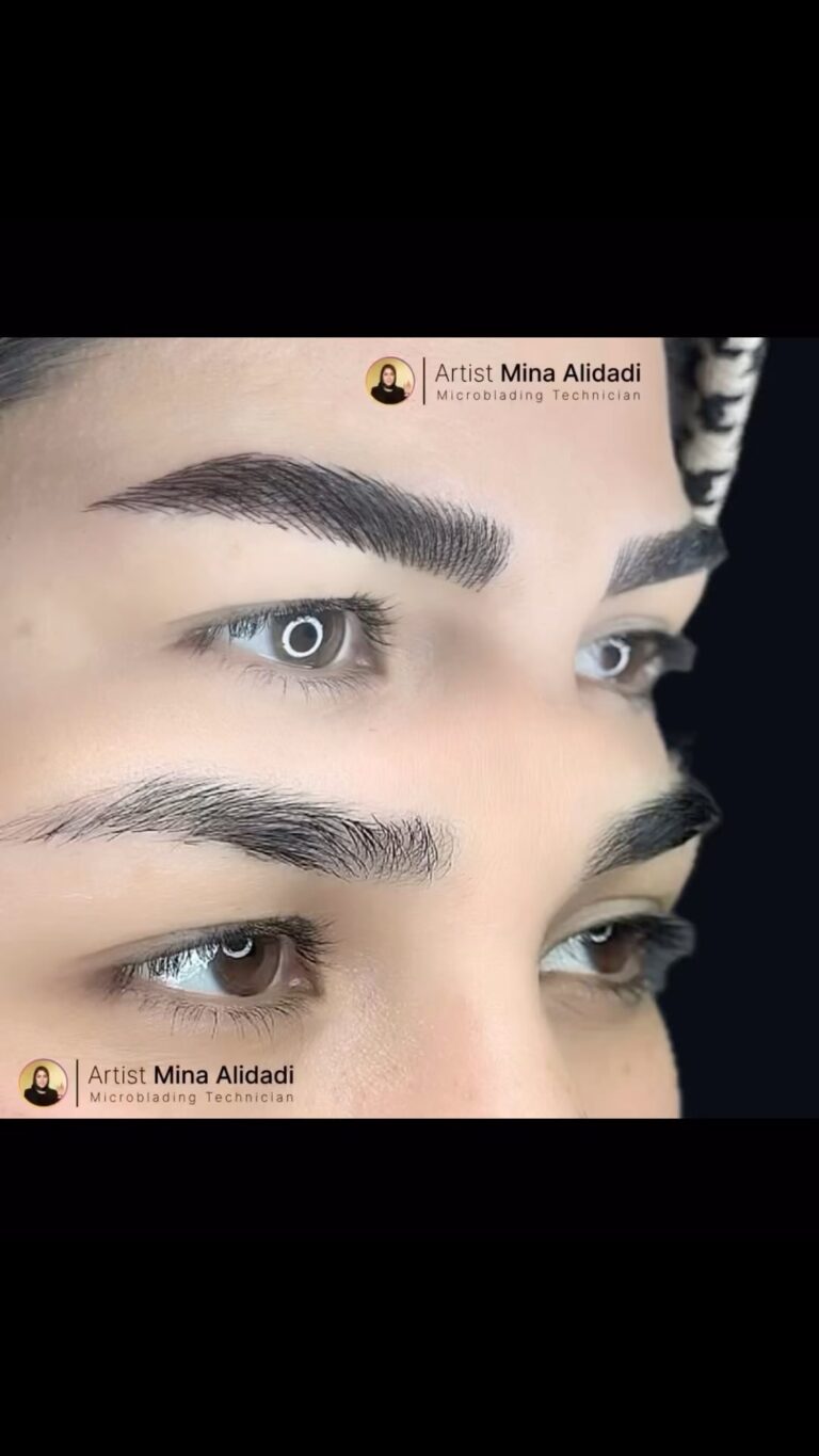 نمونه کار خدمات ابرو > میکروبلیدینگ میکروبلیدینگ مینا علیداری